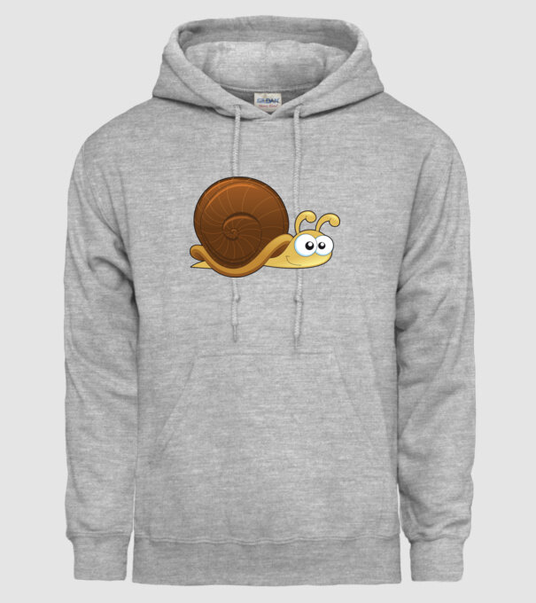 Snail model gri pe tricou