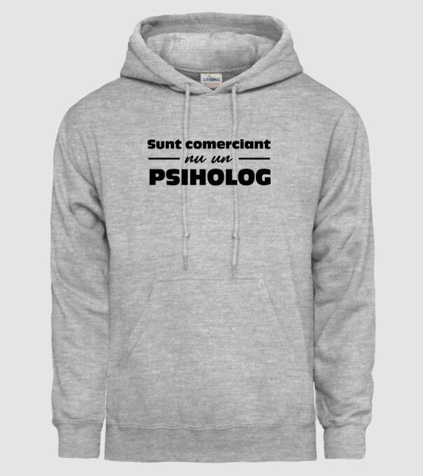 sunt comerciant, nu un psiholog model gri pe tricou