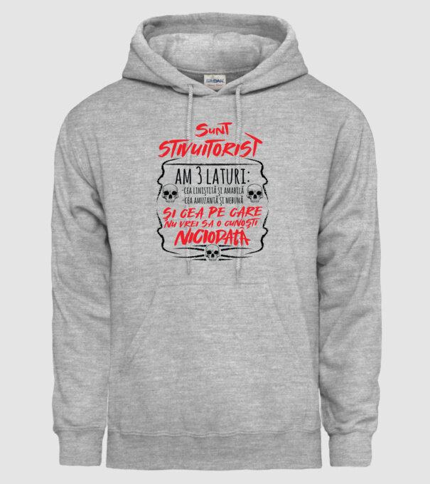 sunt stivuitorist am 3 laturi model gri pe tricou