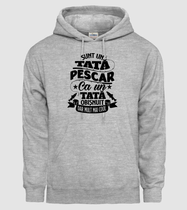 Sunt un Tata pescar model gri pe tricou