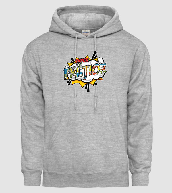 Super Frățior model gri pe tricou