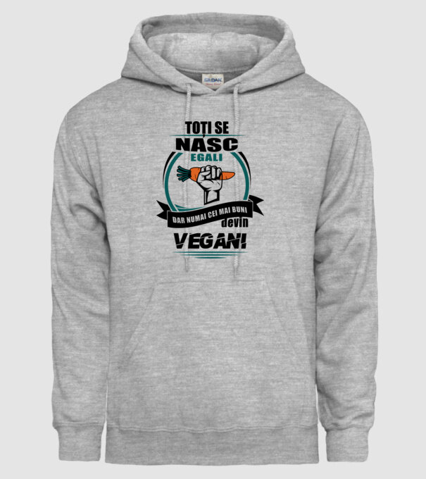 toți se nasc egali, dar numai cei mai buni devin vegani model gri pe tricou