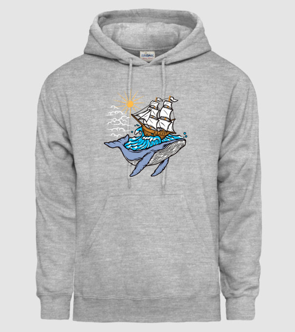 Vapoare model gri pe tricou