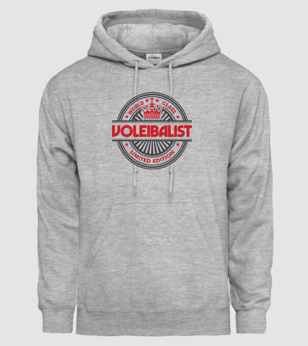 voleibalist model gri pe tricou
