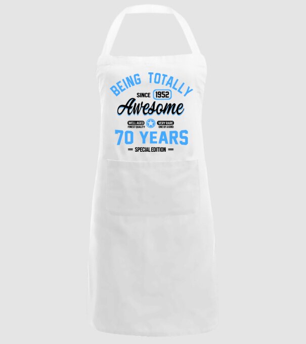 70 years of being totally awesome model alb pe tricou
