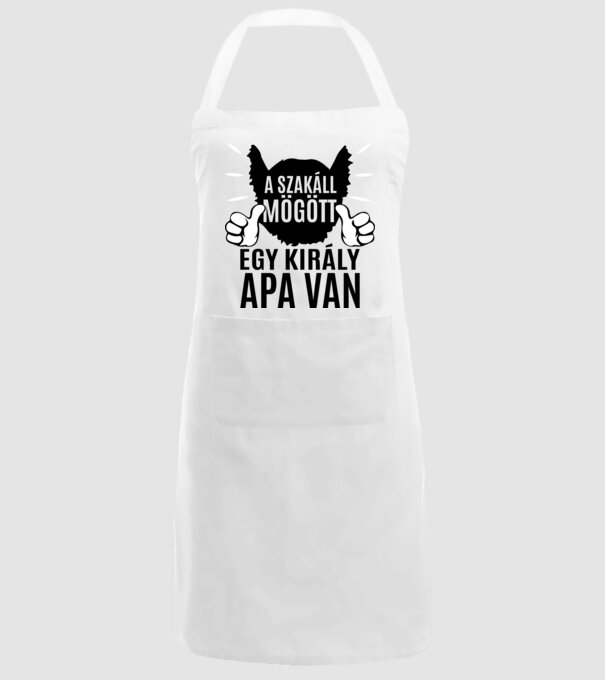 În spatele acestei bărbi se află un tată cool model alb pe tricou