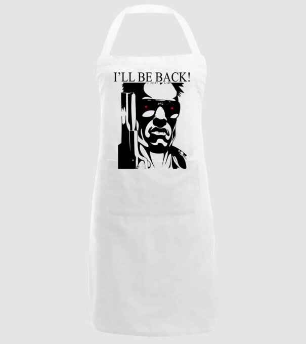 A Terminátor model alb pe tricou