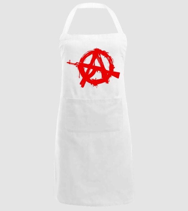 Akanarchy model alb pe tricou