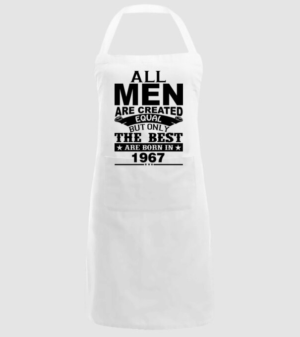 All men are created - 1967 model alb pe tricou