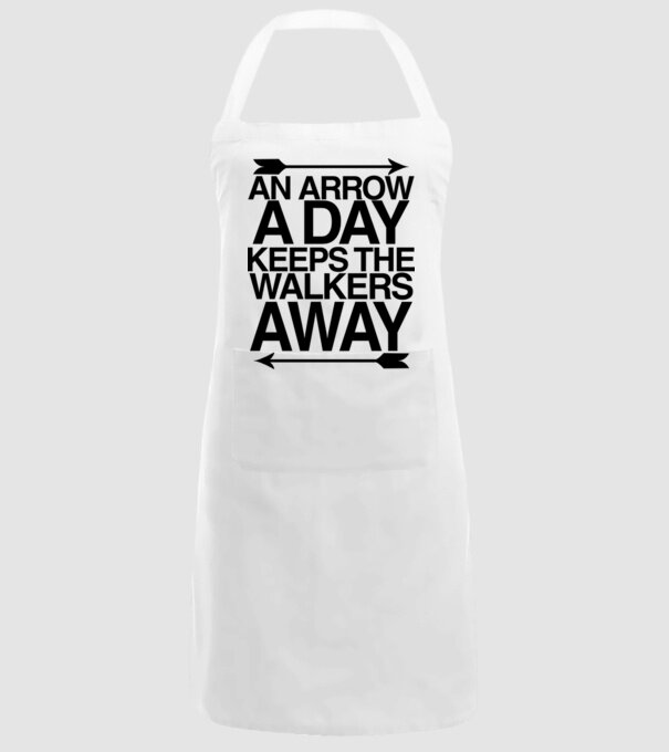 An arrow a day model alb pe tricou