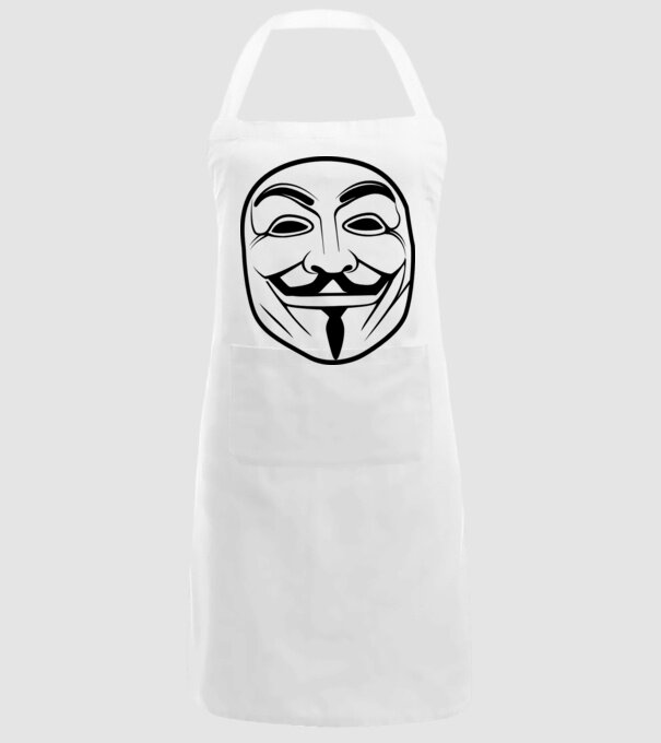 Anonymus model alb pe tricou