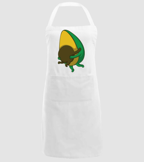 Avocado model alb pe tricou