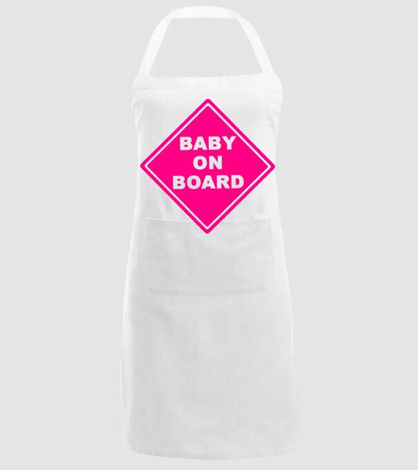 Baby on board model alb pe tricou