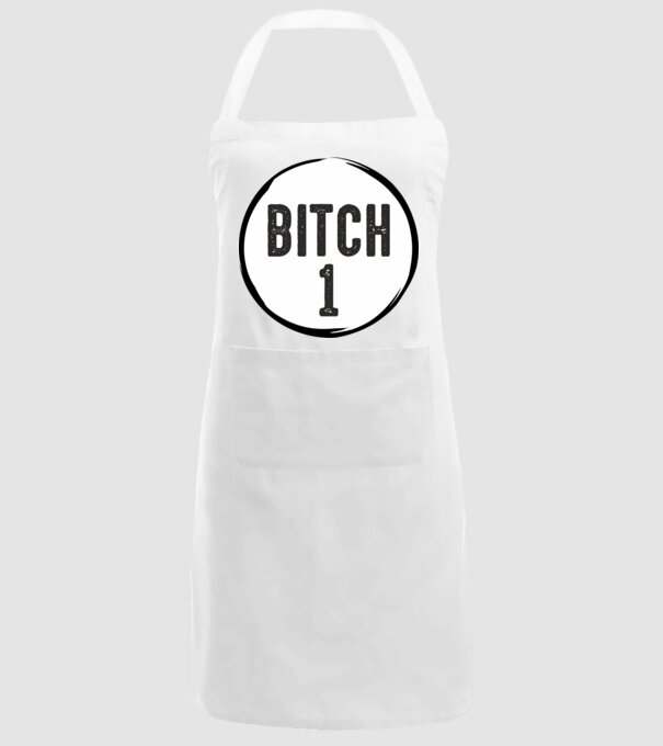 BITCH 1 model alb pe tricou