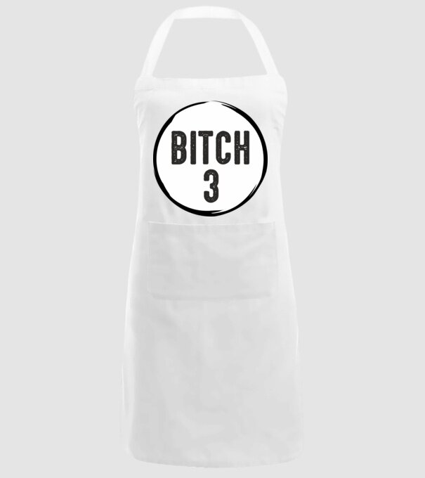 BITCH 3 model alb pe tricou