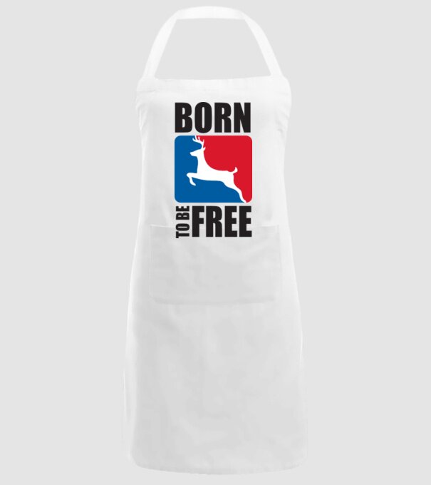 born to be free model alb pe tricou