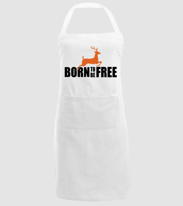 born to be freee model alb pe tricou