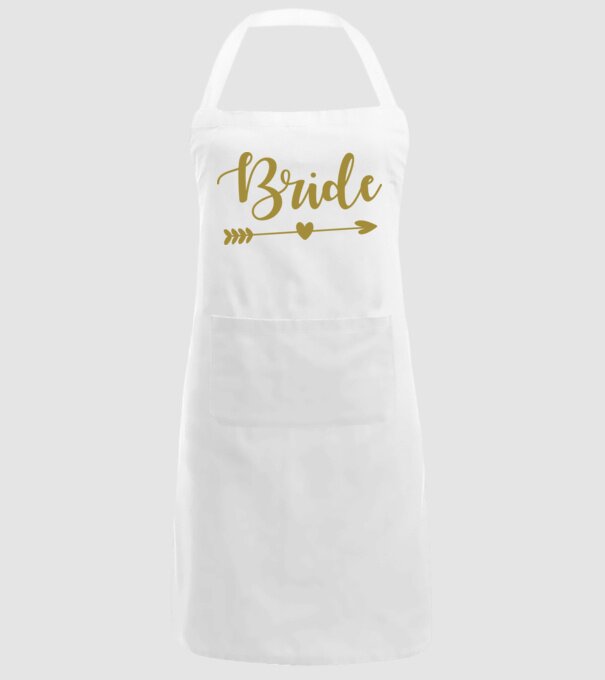 Bride model alb pe tricou