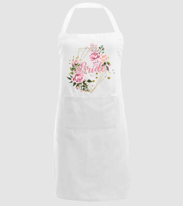 BRIDE roses floral model alb pe tricou