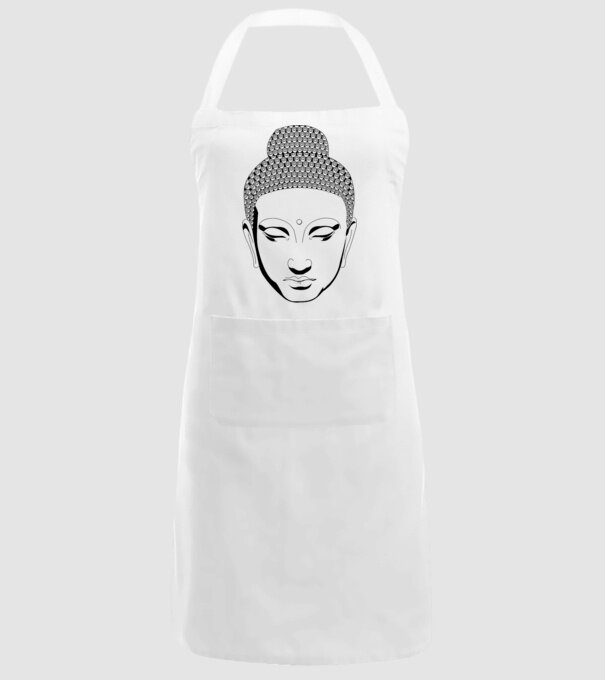buddhas head model alb pe tricou