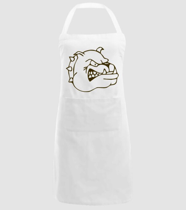 Bulldog model alb pe tricou