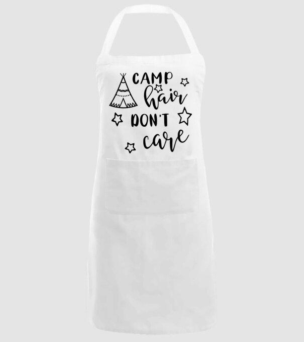 Camp hair teepee model alb pe tricou