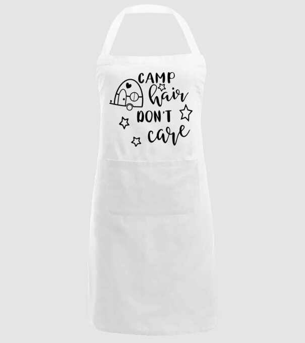 Camp hair trailer model alb pe tricou