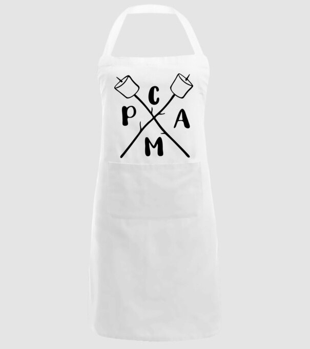 Camp marshmallow model alb pe tricou