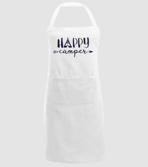 Camper tepee model alb pe tricou