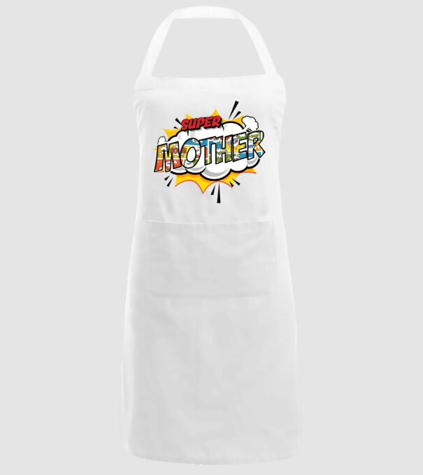 Comic Mother model alb pe tricou