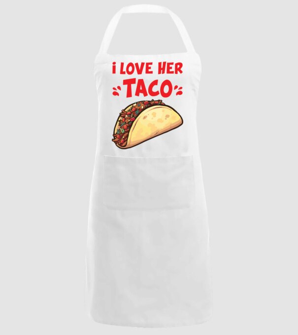 Couple TACO model alb pe tricou