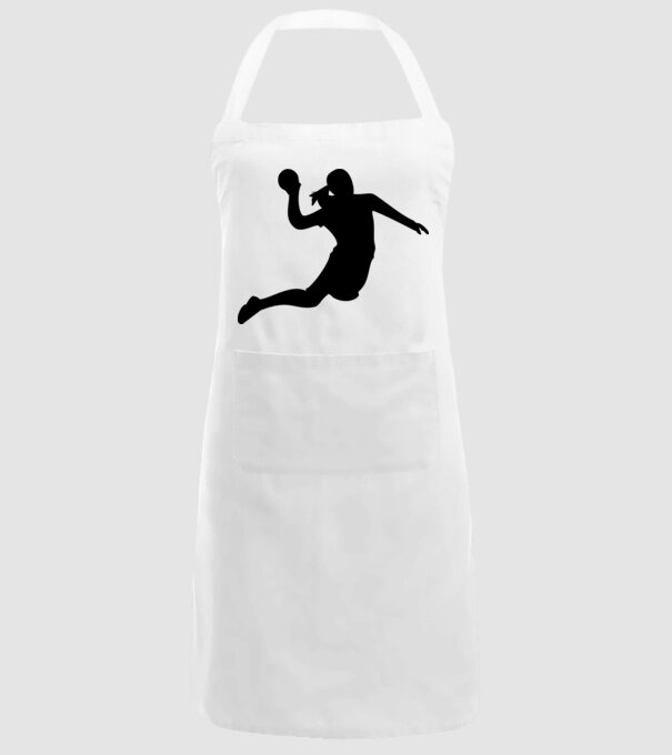 handbal fată model alb pe tricou