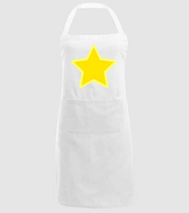 Stea model alb pe tricou