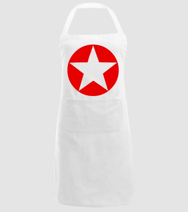 stea model alb pe tricou