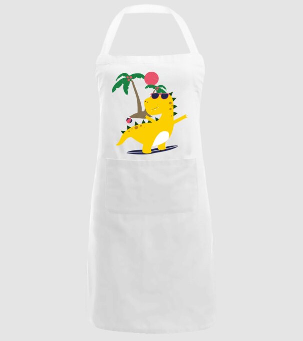 dinozaur drăguț vară model alb pe tricou