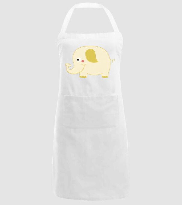 Cute elephant model alb pe tricou