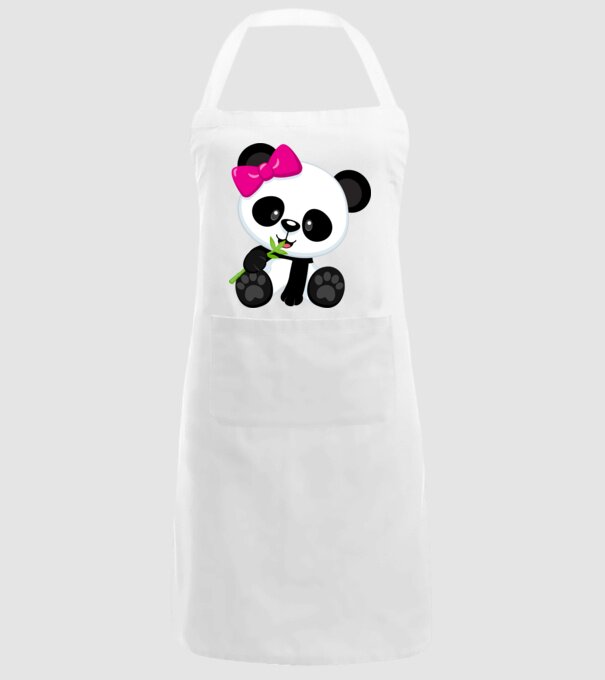 cute panda girl model alb pe tricou