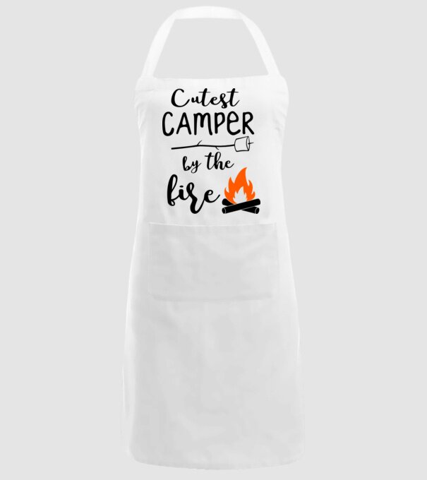Cutest camper model alb pe tricou