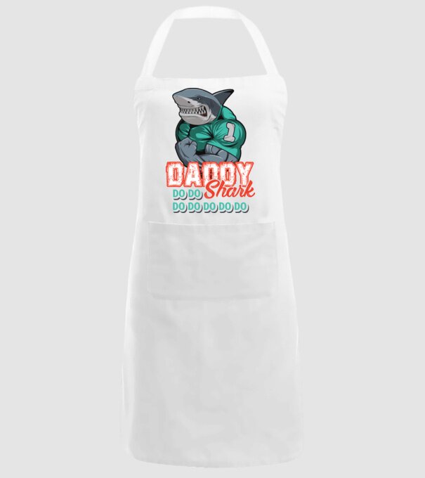 Daddy Shark do do do do model alb pe tricou