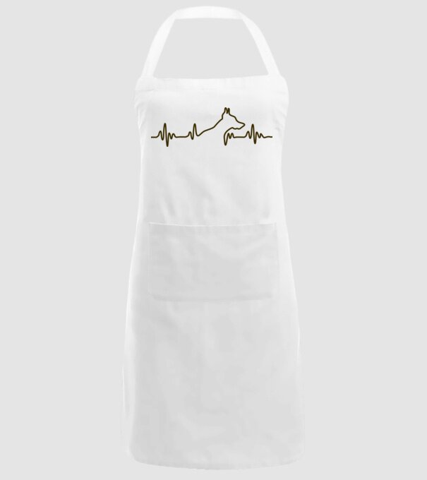 Dobberman model alb pe tricou