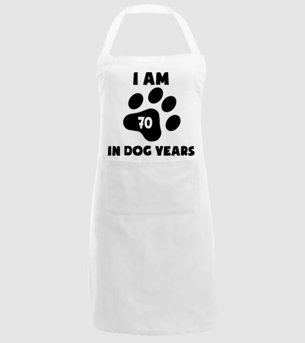 Dog year - 70 model alb pe tricou
