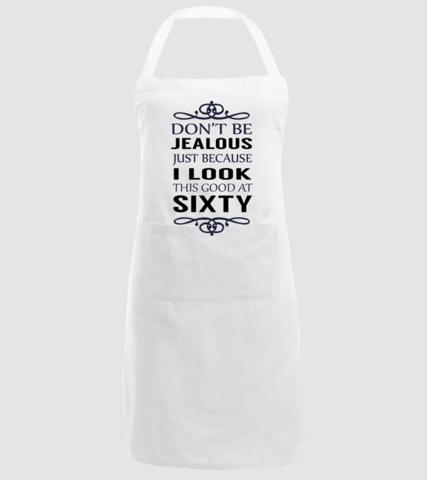 'Don''t be jealous - 60' model alb pe tricou