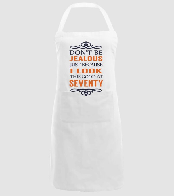 'Don''t be jealous - 70' model alb pe tricou