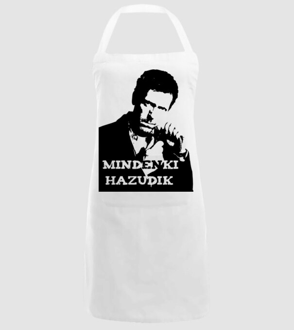 dr. house model alb pe tricou