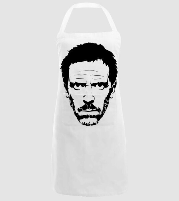 dr. house model alb pe tricou