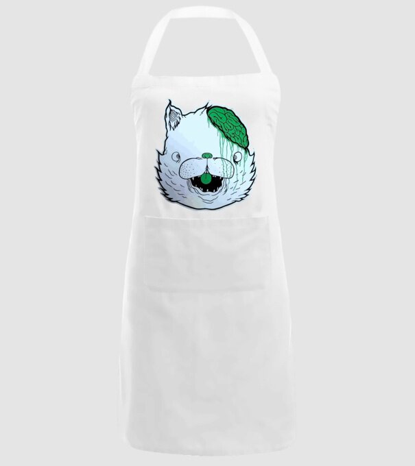 Dropdead! Cat model alb pe tricou