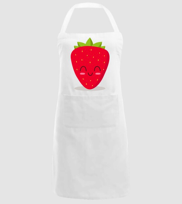 Căpșuni model alb pe tricou
