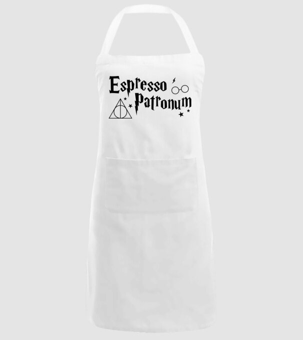Espresso patronum model alb pe tricou