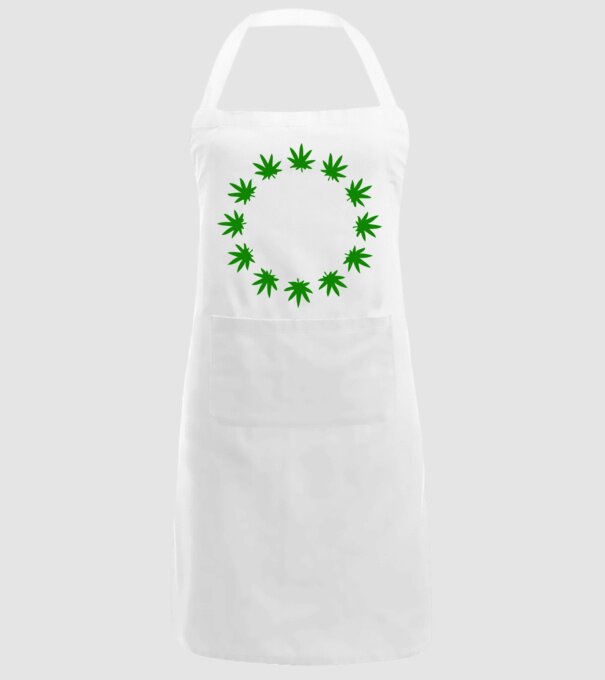 Euro marihuana model alb pe tricou