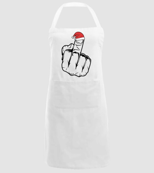 f u christmas model alb pe tricou